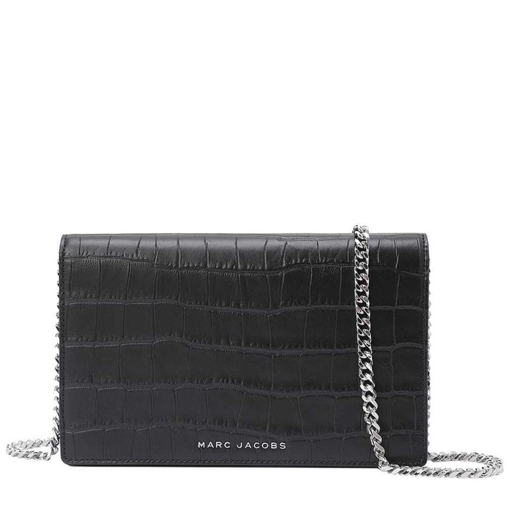 Marc Jacobs Black Embossed Crossbody Bag